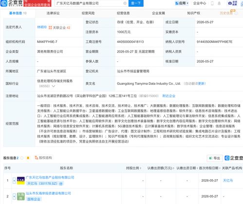 天億馬攜手成立數據產業公司，深耕人工智能基礎軟件開發